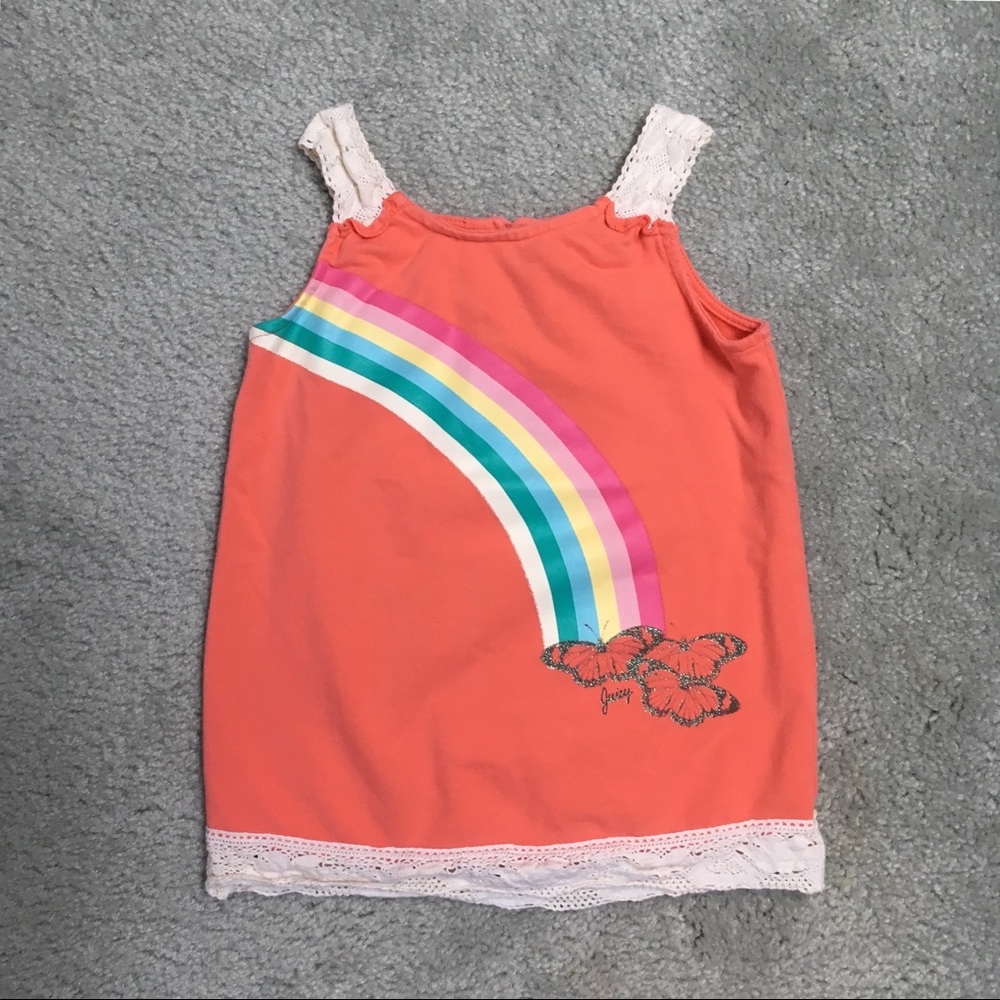 Juicy Lace-Trimmed Tunic Dress/Tank Top, 18-24 Mos